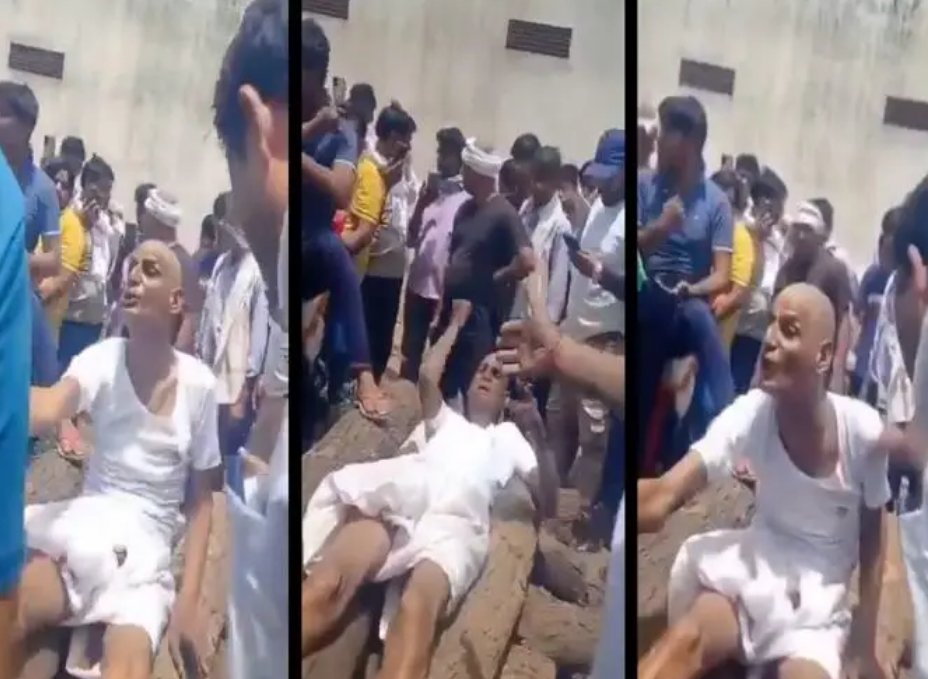 ‘मला आधी आईचे दागिने द्या,’ मुलाने आपल्याच आईचा अंत्यविधी रोखला, नंतर थेट चितेवरच झोपला,