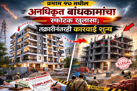 प्रभाग १७ मधील अनधिकृत बांधकामांचा स्फोटक खुलासा; तक्रारीनंतरही कारवाई शून्य — अधिकारी संगनमताच्या संशयात